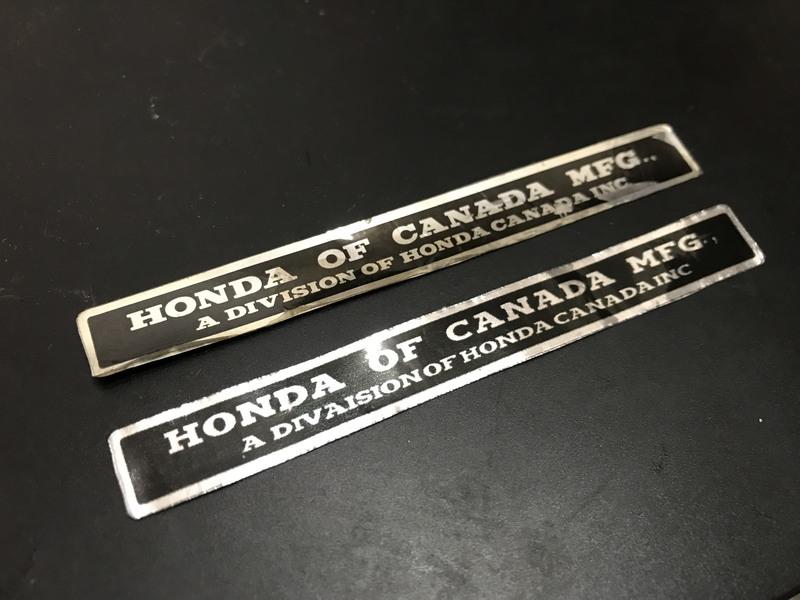 Honda Civic EG/EJ/EH 加規版本水箱架貼紙 1:1（美規、K6）