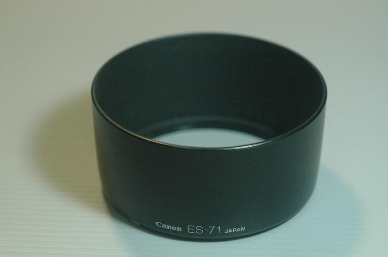 CANON_ES-71原廠遮光罩 LENS HOOD(二手品)適用: EF 50mm F1.4