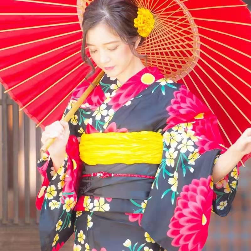 新款日本和服浴衣 正裝和服浴衣YUKATA COS