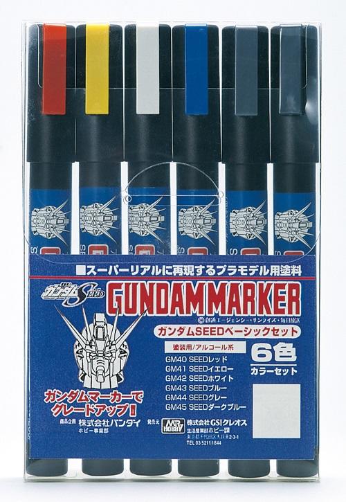 (大鳥叔叔模型)郡氏 GUNZE GMS109 GMS-109鋼彈筆SEED 6色套裝組