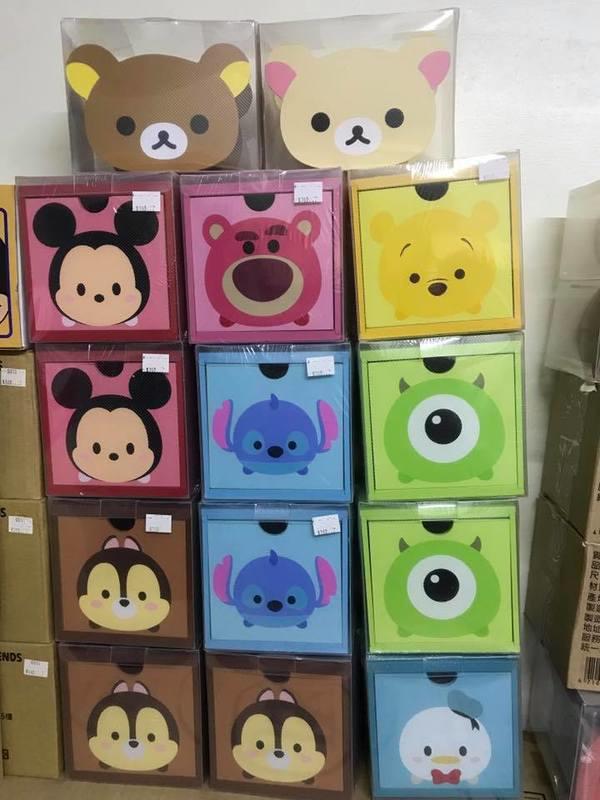 【nike100m】迪士尼 史迪奇 小熊維尼 奇奇 熊抱哥 米奇 積木盒 收納盒 單抽盒 木製盒 台灣製