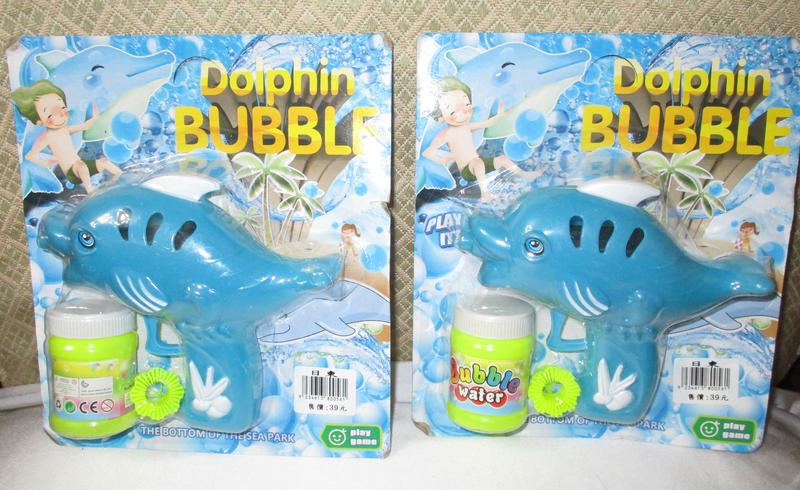 手動鯨魚泡泡槍(約15*13cm)+泡泡水*1  Dolphin BUBBLE