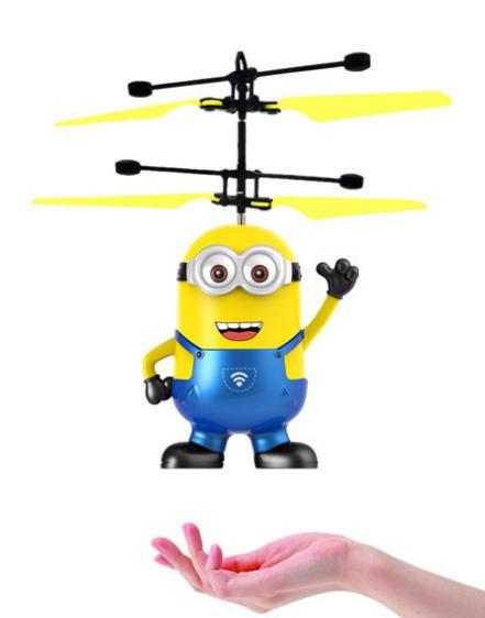 現貨供應【A0020】小小兵感應直升機 小黃人懸浮飛機 小黃人玩具 小小兵玩具 直升機 感應飛行機 飛機 模型飛機 玩具