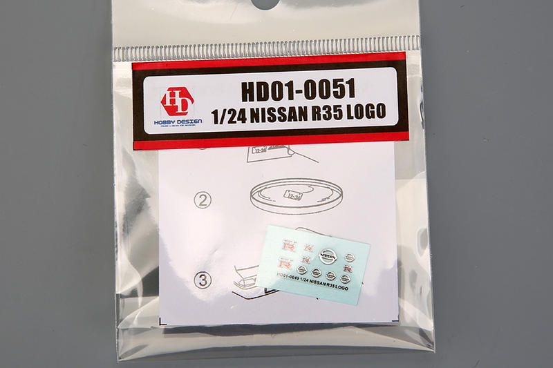 【傑作坊】Hobby design HD01-0051 1/24 Nissan GT-R R35 金屬水貼