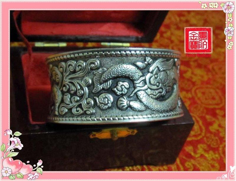 【西藏(藏銅紋銀手環)龍與貔貅499+1元免郵】限量獨賣~歡迎批發 !