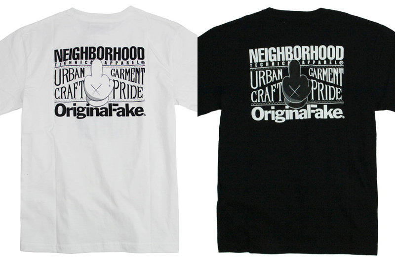 【日本安い】NEIGHBORHOOD×KAWS×Origina Fake コラボTシャツ Tシャツ/カットソー(半袖/袖なし)