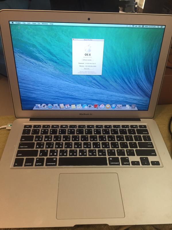 Apple MacBook Air A1466 2014年 i5 1.4G 4G 128G SSD OS 10.9.5