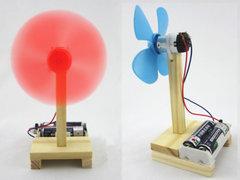 [含稅]自製電動風扇 電風扇 科技diy手工小製作小發明科學實驗 益智玩具
