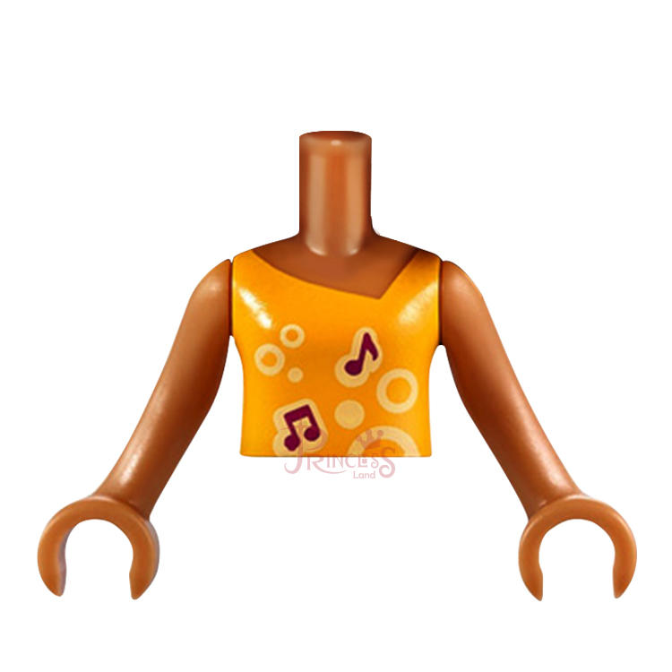樂高王子 LEGO 3061 Friends 身體 短袖 無袖 中牛奶糖色/淺橙色 FTFpb012c01 (A116)