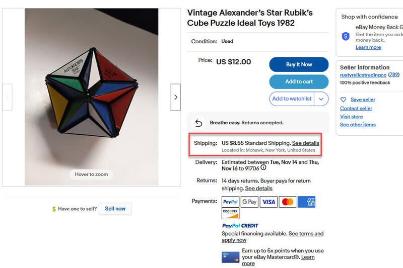 超取 美國轉單代付Vintage Alexander’s Star Rubik’s Cube Puzzle Ideal