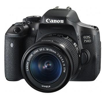 《晶準數位》 Canon EOS 750D +18-55mm KIT  19個十字對焦 .觸控翻轉LCD (中文平輸)