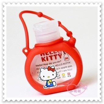 ♥小花花日本精品♥ Hello Kitty 坐姿 造型 紅色 可隨身攜帶 抗菌 37毫升 乾洗手 56872903