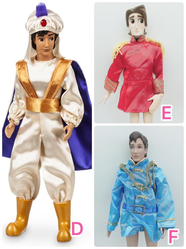 正版 迪士尼 珍藏版 阿拉丁 王子 服裝 王子裝 官配 肯尼 男芭比 娃娃