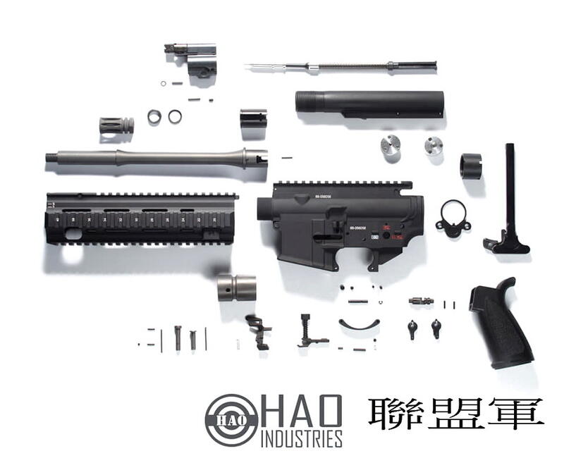 【聯盟軍 生存遊戲專賣店】HAO'S HK416A5 Kit 鋁合金槍身套件 黑色 for MARUI MWS GBB