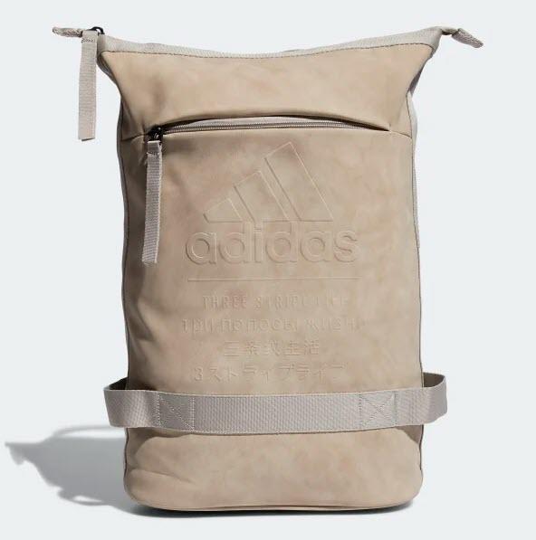 香檳:三條紋生活精品背包,終身保固※台北快貨※美國原裝愛迪達adidas ICONIC Premium Backpack