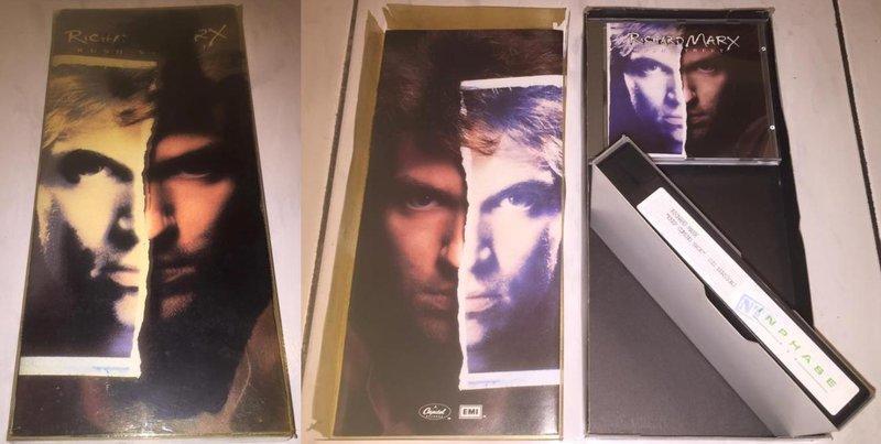 Richard Marx 1991 Rush Street UK Long Box Set CD + Promo VHS