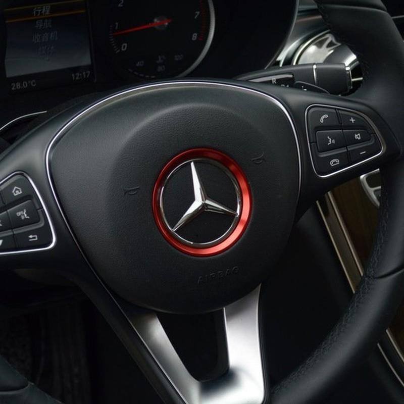 賓士 Benz 方向盤圈 標誌裝飾圈 A B CLA200 GLA180 GLA200 W205 內飾美化 改裝 裝飾框