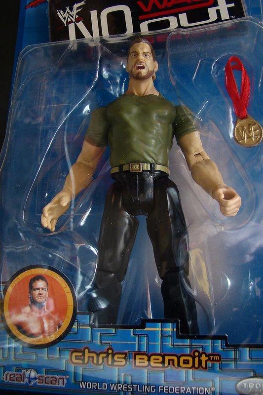 2001 JAKKS 美職摔角 WWF NO WAY OUT 2 CHRIS BENOIT 克里斯 班瓦 　富貴玩具店