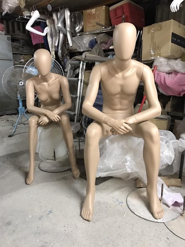 MIT~台灣製造~GR1 男女坐姿模特兒  男坐姿人台 男坐姿假人 男裝人台 人形模特兒 假人 model 模特兒