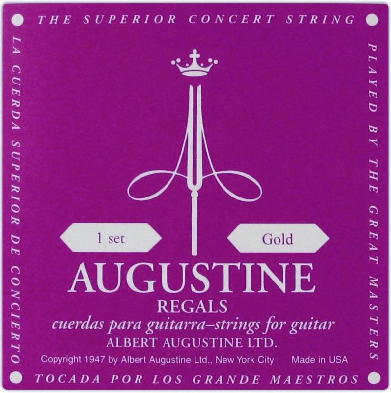 【恩心樂器批發】美國製 AUGUSTINE 紫金 奧古斯丁 古典吉他弦 尼龍弦 高張力 Regal Gold