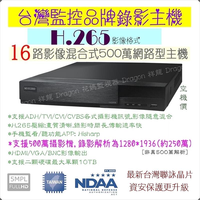 [豬小妹監視器] 昇銳 16路8聲 5百萬 1080P AHD/TVI/CVI 網路監控 錄影主機 H.265 DVR