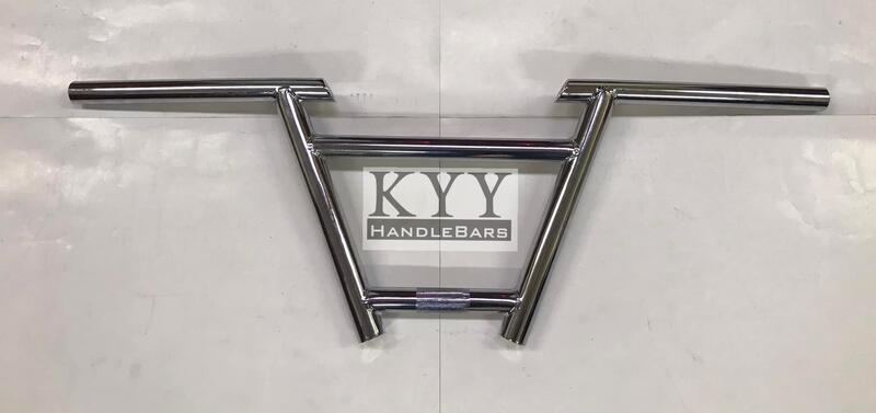 KYY專業改裝手把   BMX 特技車  鐵製手把 高20cm 電鍍銀現貨