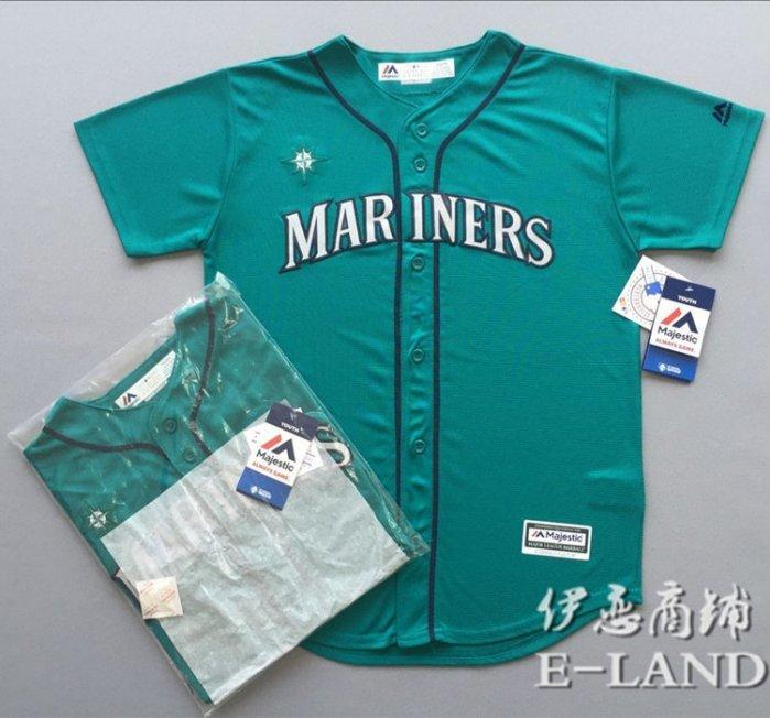 美國官網MLB大聯盟棒球球衣正品majestic水手隊Mariners田中將大王建民兒童小孩嬰兒寶寶親子全家福套裝