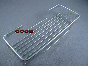 EZBUY-太空鋁 置物架 毛巾架-單層 長方形 鋁籃（經氧化處理）角架