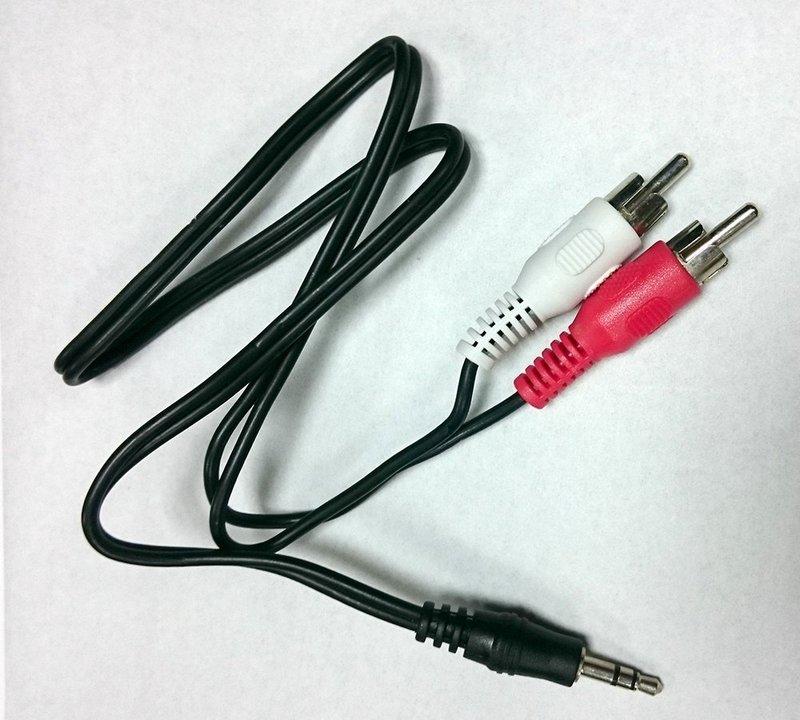 3.5mm耳機立體轉RCA立體聲音傳輸線..3.5mm轉AV