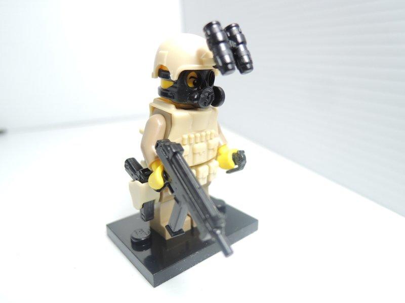 【玩具星球】海豹部隊，一個樂高人偶含配件 (台灣製高品質樂高LEGO相容零件)