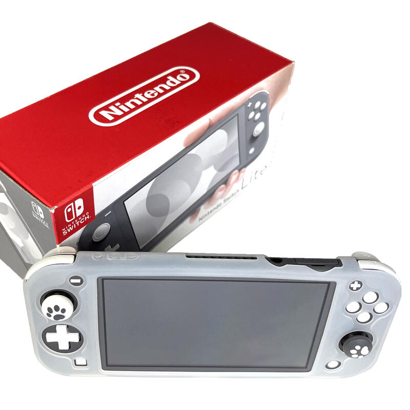 NS主機】 9.5成新Switch Lite 灰色主機＋果凍套【中古二手商品】台中