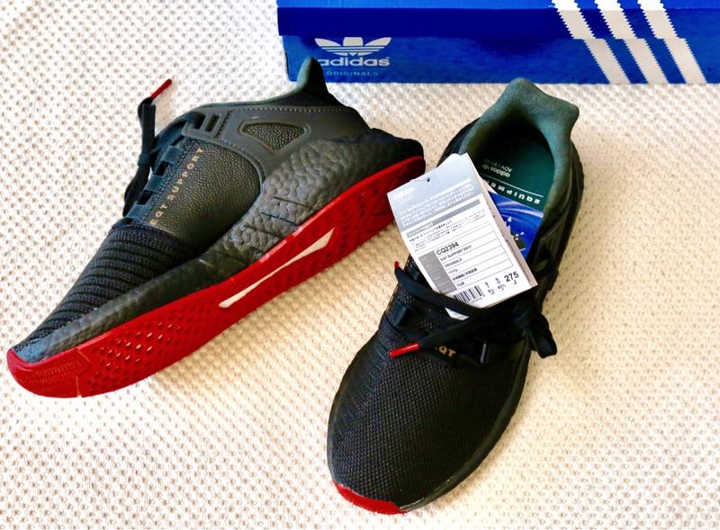 《B&A》日本購入ADIDAS EQT Support 93/17 CQ2394 BOOST大底黑紅限量鞋（US9.5)