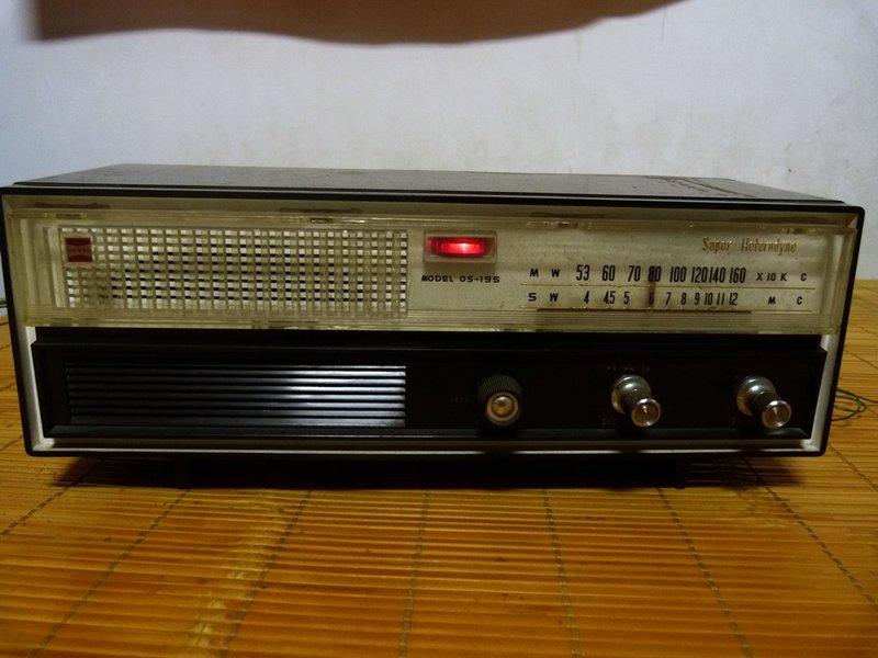 真空管收音機 ONKYO牌(安橋)B 可接外部音源~日本製(1960年代)