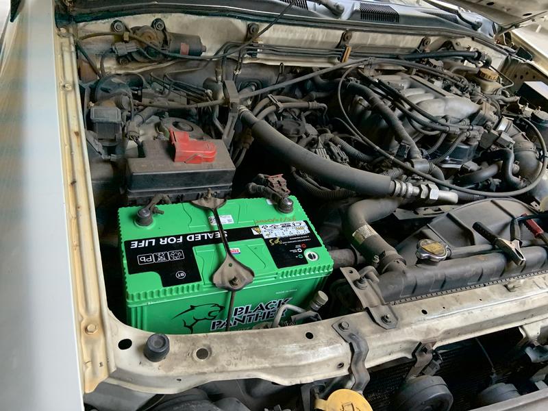 INFINITI QX4 汽車電池到府安裝 505電池工坊 20分鐘快速安裝 黑豹 BP 95D31R 保固一年