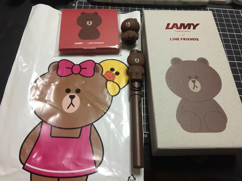 LINE FRIENDS × LAMY 熊大 狩獵者 造型 鋼筆 送一盒卡式墨水