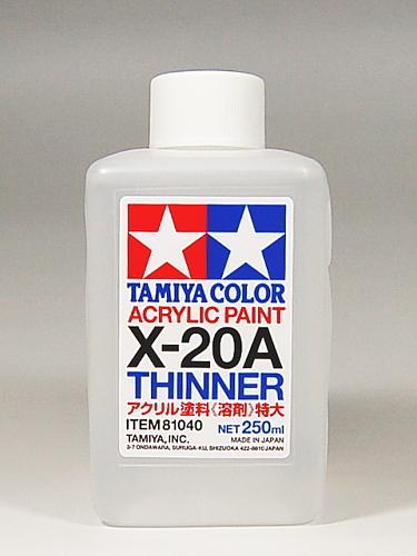 *弘萬吉* TAMIYA 田宮 X-20A 水性漆 壓克力漆 溶劑 大 250ml 模型漆溶劑 稀釋液 貨號:81040