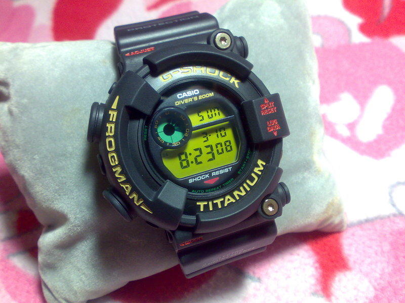 ☆JIN_1983☆ 日版CASIO G-SHOCK 7th週年蛙人紀念DW-8201NT-1JR 稀有