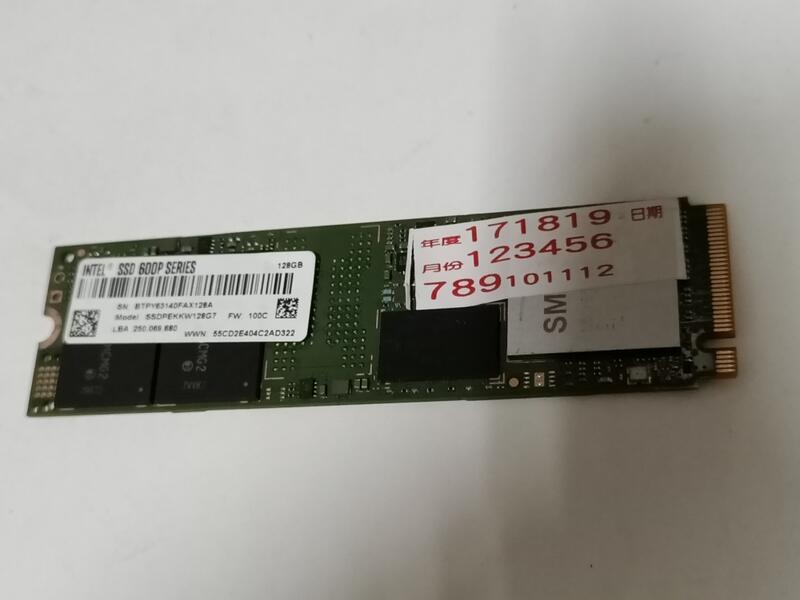  Intel SSD M.2 600P series 128GB 