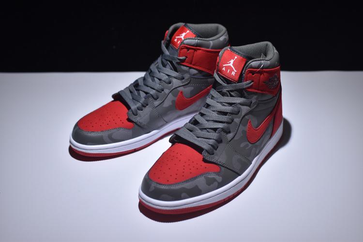 Nike Air Jordan 1 High Shadow Camo AJ1 灰紅迷彩休閒AA3993-032