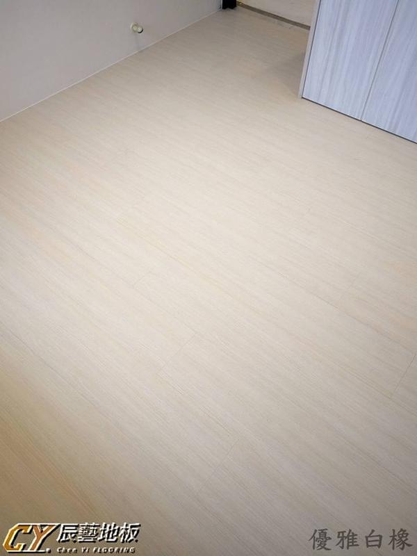 辰藝地板~案場實例~桃園市吉安一街（璟都柏悅）6.4吋超耐磨木地板 - 優雅白橡