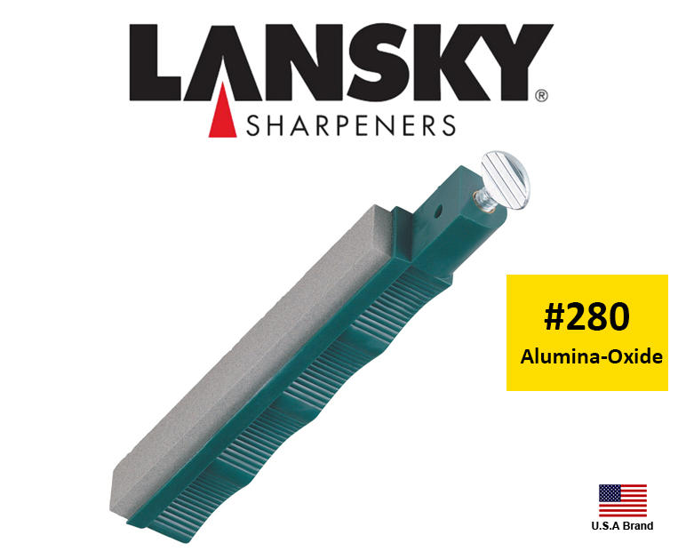 Lansky美國專業定角磨刀器磨刀系統配件 - 280番氧化鋁平面磨刀石【LS280】