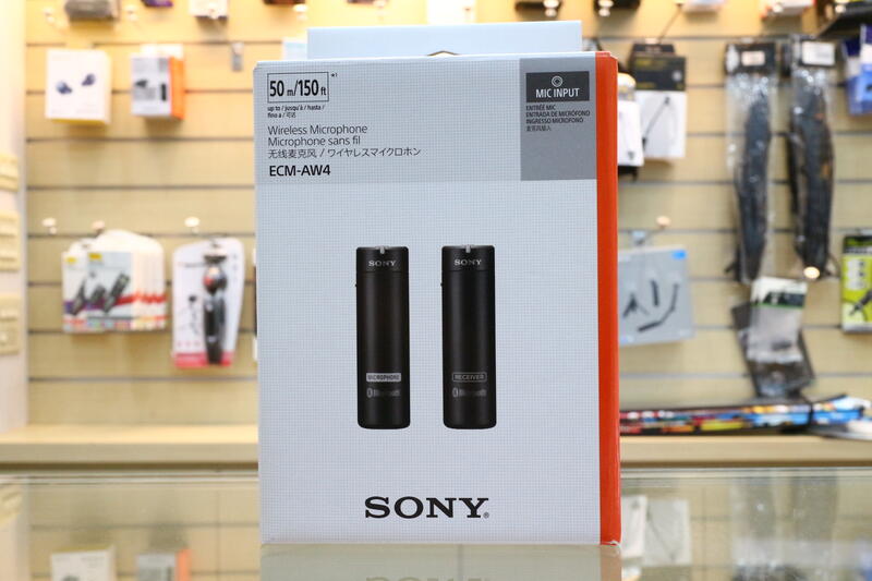 【日產旗艦】Sony ECM-AW4 AW4 藍芽無線麥克風 領夾式麥克風 採訪 直播 公司貨