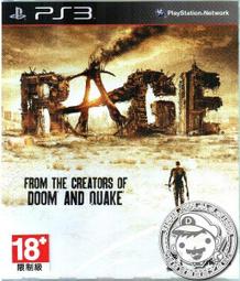 [年終出清] 全新 PS3 原版遊戲片, RAGE 狂怒煉獄 英文亞版