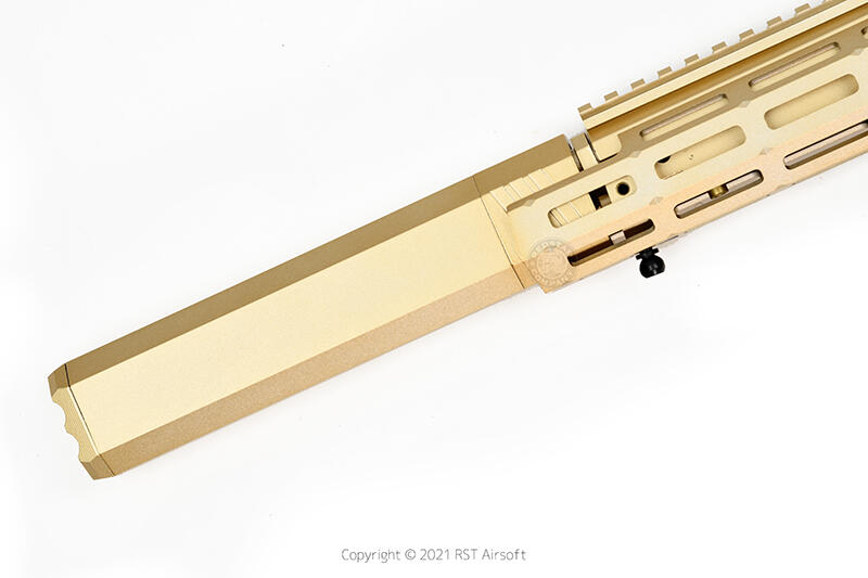 RST紅星- A&K 1873瓦斯槓桿馬槍 魚骨版加滅音管 實木槍托 M1873 金色 . 24KSS-1873RS-G