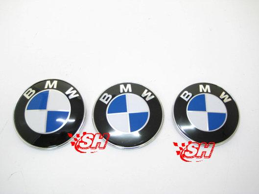 ㊣汽車零件小鋪㊣ MARK BMW  引擎蓋-後箱蓋 藍白標誌