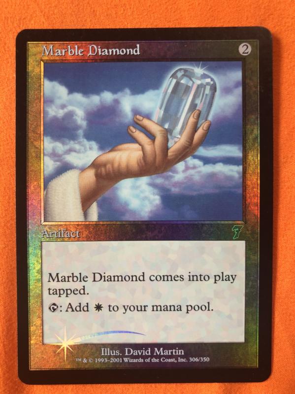 魔法部屋MTG單卡售7ED七版U卡 Marble Diamond 乳白鑽石 【英文FoilNM】另開賣場折25