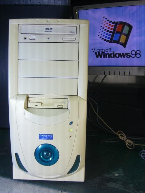 【窮人電腦】跑Windows 98系統！自組技嘉ISA插槽工業主機出清！外縣可寄！