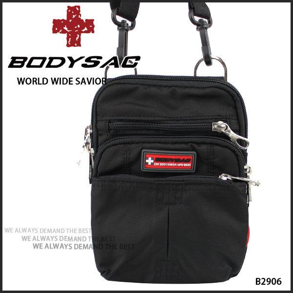 黑色機能性小側背包/腰包  AMINAH~【BODYSAC B2906】