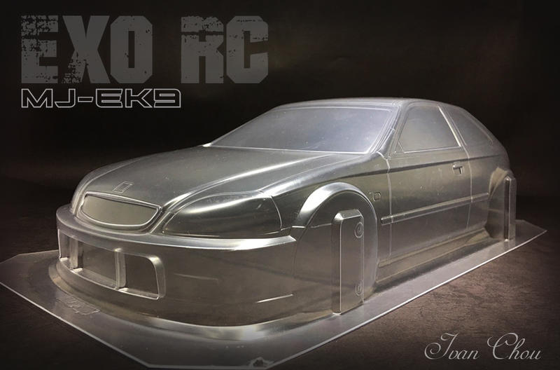 *EXO RC* 1/10 MJ-EK9透明車殼組(190mm/適TAMIYA/XRAY/YOKOMO/電房車)
