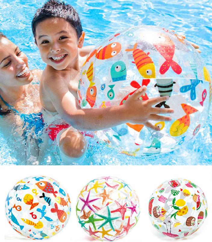 花都彩蝶~INTEX 59040 幾何圖充氣沙灘球 51公分 沙灘排球 流行海灘球 童趣戲水球 遊戲球塑膠球